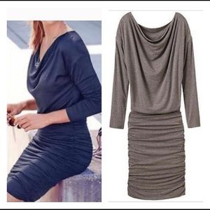 Athleta Solstice long sleeve dress frosted mocha M